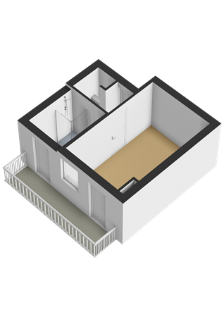 Floorplan - Mathenesserdijk 376A01, 3026 GT Rotterdam